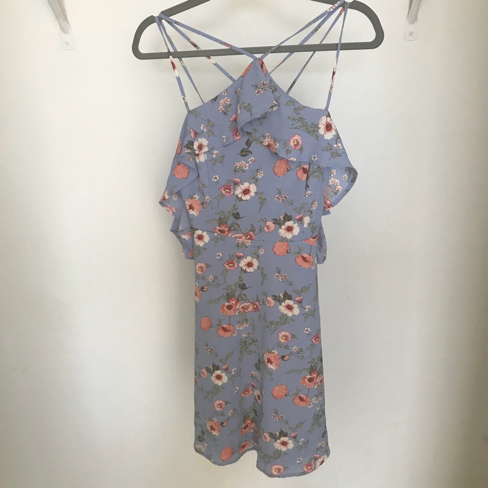 Francesca’s Pearla Floral Ruffle Dress - Picture 2 of 3